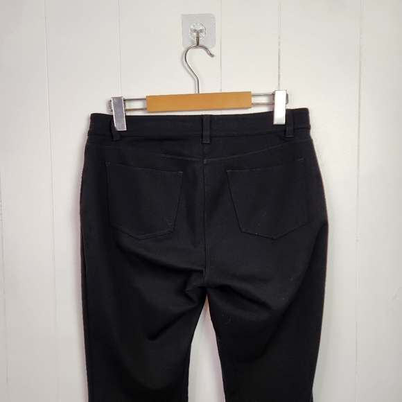 Eileen Fisher Black Equestrian Riding Pants Ankle Zipper Skinny Minimalist small - Picture 6 of 13